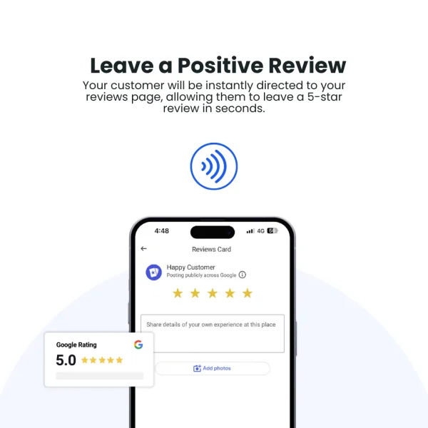 Custom Google Review NFC & QR Card - Image 4