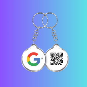 Google Review NFC & QR Code Keyring