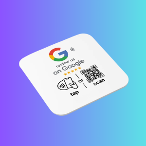 Google Review NFC & QR Code Plate