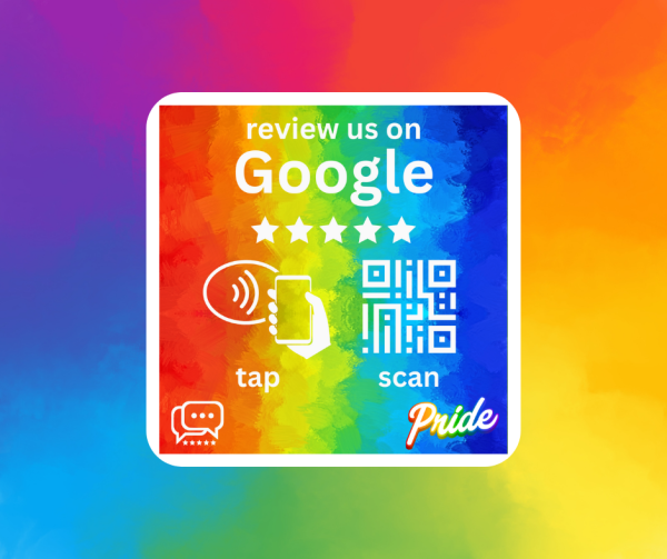 Pride Custom Google Review NFC Plate
